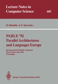 Cover: PARLE '92. Parallel Architectures and Languages Europe - Springer