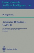 Cover: Automated Deduction - CADE-11 - Springer