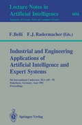Cover: Industrial and Engineering Applications of Artificial Intelligence and Expert Systems - Springer