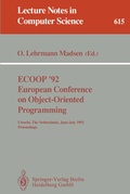 Cover: ECOOP '92. European Conference on Object-Oriented Programming - Springer