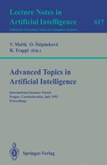 Cover: Advanced Topics in Artificial Intelligence - Springer