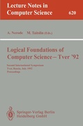 Cover: Logical Foundations of Computer Science - Tver '92 - Springer