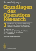 Cover: Grundlagen des Operations Research 3 - Springer