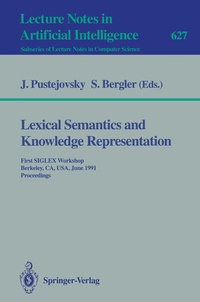Enlarge image Cover: Lexical Semantics and Knowledge Representation - Springer