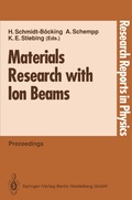 Cover: Materials Research with Ion Beams - Springer