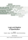 Cover: Logic and Algebra of Specification - Springer