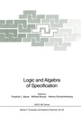 Cover: Logic and Algebra of Specification - Springer