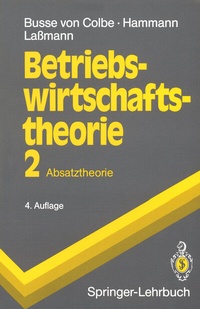 Enlarge image Cover: Betriebswirtschaftstheorie - Springer