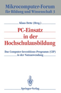 Abbildung von: PC-Einsatz in der Hochschulausbildung - Springer