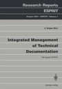 Cover: Integrated Management of Technical Documentation - Springer