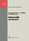 Cover: Informatik cui bono? - Springer
