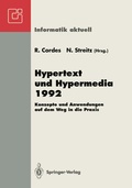 Cover: Hypertext und Hypermedia 1992 - Springer