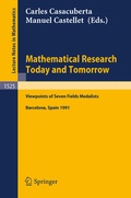 Bild: Mathematical Research Today and Tomorrow - Springer