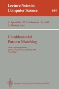 Cover: Combinatorial Pattern Matching - Springer