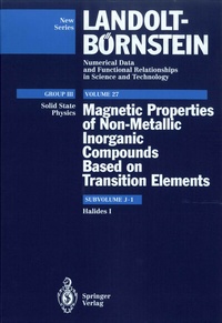 Enlarge image Cover: Halides I - Springer