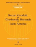 Cover: Recent Geodetic and Gravimetric Research in Latin America - Springer