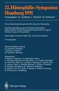 Cover: 22. H&auml;mophilie-Symposion Hamburg 1991 - Springer
