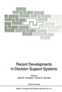 Cover: Recent Developments in Decision Support Systems - Springer