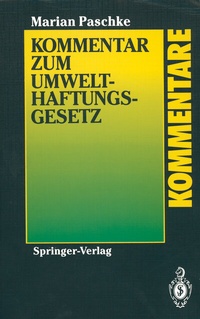 Abbildung von: Kommentar zum Umwelthaftungsgesetz - Springer