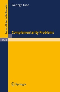 Enlarge image Cover: Complementarity Problems - Springer