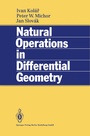Cover: Natural Operations in Differential Geometry - Springer