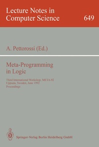 Enlarge image Cover: Meta-Programming in Logic - Springer