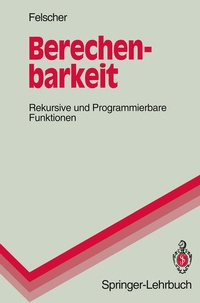 Enlarge image Cover: Berechenbarkeit - Springer
