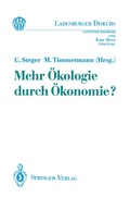 Cover: Mehr &Ouml;kologie durch &Ouml;konomie? - Springer
