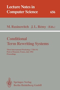 Enlarge image Cover: Conditional Term Rewriting Systems - Springer