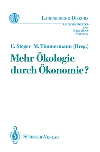 Abbildung von: Mehr Ökologie durch Ökonomie? - Springer