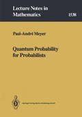 Cover: Quantum Probability for Probabilists - Springer