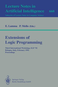 Enlarge image Cover: Extensions of Logic Programming - Springer