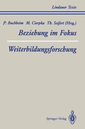 Cover: Teil 1 Beziehung im Fokus Teil 2 Weiterbildungsforschung - Springer