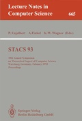 Cover: STACS 93 - Springer