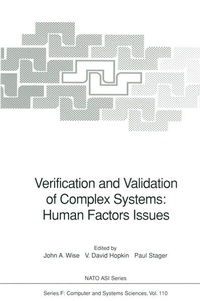 Enlarge image Cover: Verification and Validation of Complex Systems: Human Factors Issues - Springer