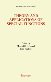 Enlarge image Cover: Theory and Applications of Special Functions - Springer