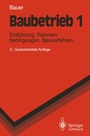 Cover: Baubetrieb 1 - Springer