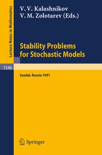 Enlarge image Cover: Stability Problems for Stochastic Models - Springer