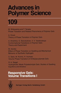Enlarge image Cover: Responsive Gels: Volume Transitions 1 - Springer