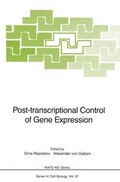 Cover: Post-transcriptional Control of Gene Expression - Springer