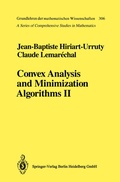 Cover: Convex Analysis and Minimization Algorithms II - Springer
