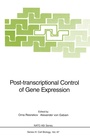 Cover: Post-transcriptional Control of Gene Expression - Springer