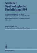 Cover: Gie&szlig;ener Gyn&auml;kologische Fortbildung 1993 - Springer
