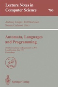 Cover: Automata, Languages and Programming - Springer