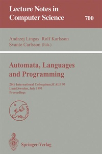 Enlarge image Cover: Automata, Languages and Programming - Springer
