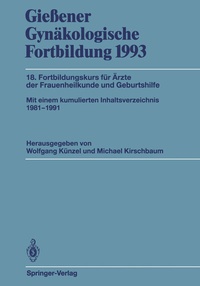 Abbildung von: Gießener Gynäkologische Fortbildung 1993 - Springer