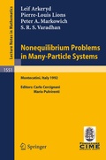 Cover: Nonequilibrium Problems in Many-Particle Systems - Springer