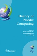 Cover: History of Nordic Computing - Birkhauser Boston Inc