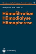 Cover: H&auml;mofiltration, H&auml;modialyse, H&auml;mapherese - Springer