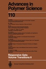 Cover: Responsive Gels: Volume Transitions II - Springer